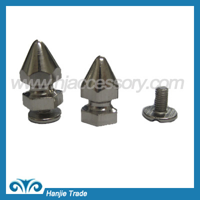 Fashion alloy punk spike for garments with silver plating