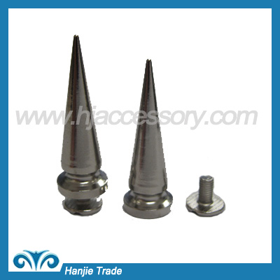 New alloy punk spike for garments with silver plating