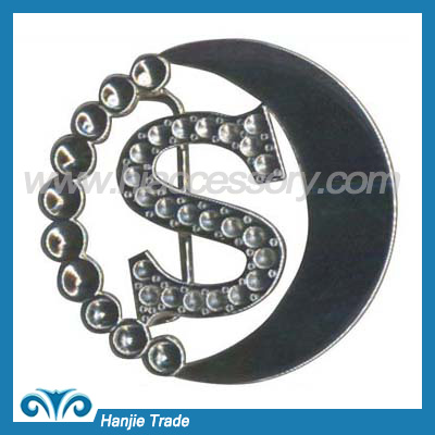 New Metal Spinning Rhinestone Belt Buckle