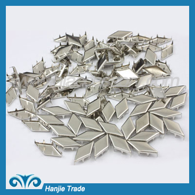 Decorative Flat Diamond Nailhead Stud in Silver(Nickel)