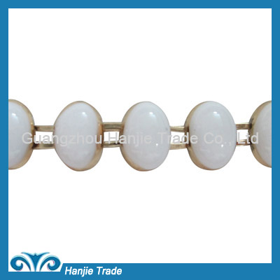 Wholesale Decoration Oval White Chain IN HOT SALE