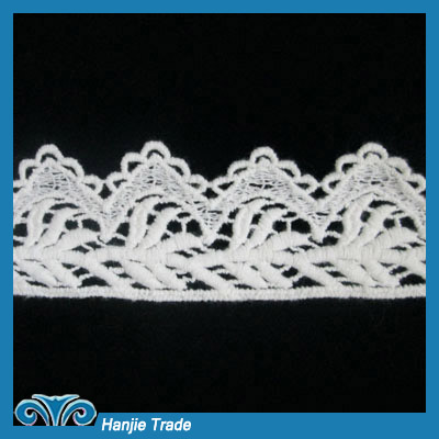 2012 Salable Snow-White Flower Lace Trim for Bra & Lingerue