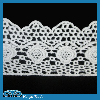 Wholesale Hot Sell Gorgeous Decorative White Lace Border #4-2028