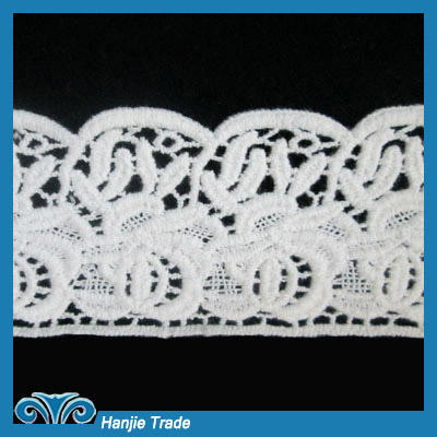 Wholesale Hot Sell Gorgeous Decorative White Lace Border #4-2029