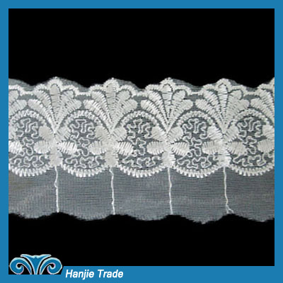 Wholesale New Design White Bridal Organza Lace Trim #4-2067