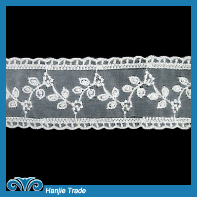 Wholesale Gorgeous White Bridal Organza Lace Trim #4-2066