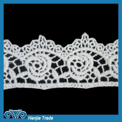 Wholesale Gorgeous White Bridal Guipure Lace Trim #4-2087