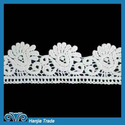 Wholesale Gorgeous White Bridal Guipure Lace Trim #4-2089