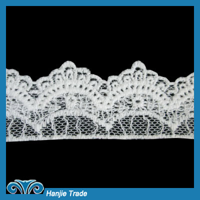 Wholesale Ivory Lace Embroidered Net Lace Trim #4-2107