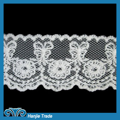 Wholesale Ivory Lace Embroidered Net Lace Trim #4-2108
