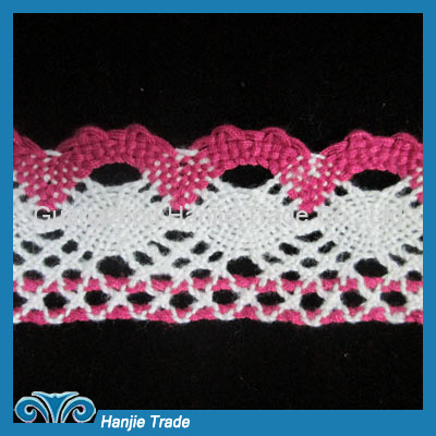 Wholesale Lace Embroidered Cotton Lace Trim #4-2186