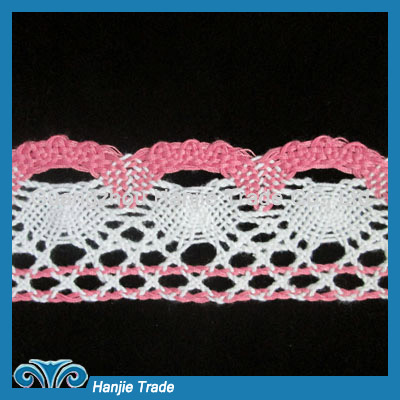 Wholesale Lace Embroidered Cotton Lace Trim #4-2187