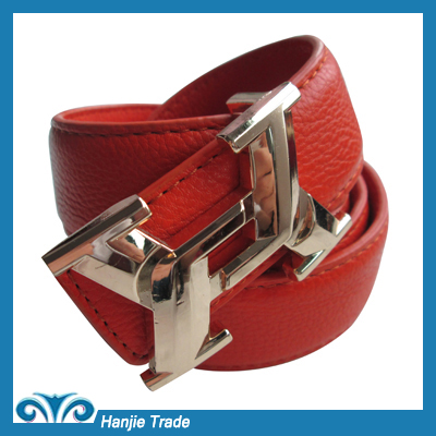 Hot Sale Couple Type Orange PU Belt in Wholesale