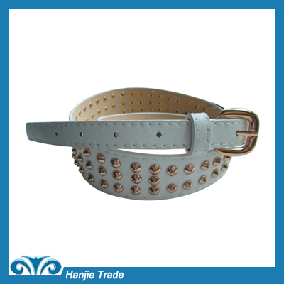 2014 Hot Sale Fashion White Rivet Belts for Women