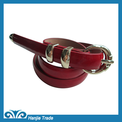 Hot Sale Red Shinny Belt for Women in Wholesale