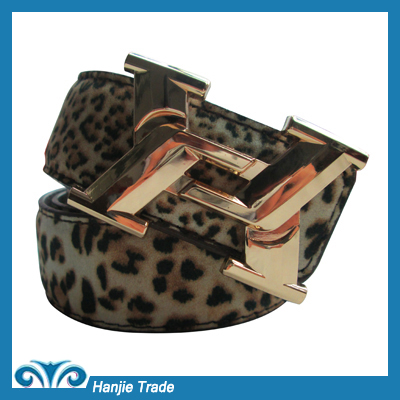 Hot Sale Couple Type Leopard PU Belt in Wholesale