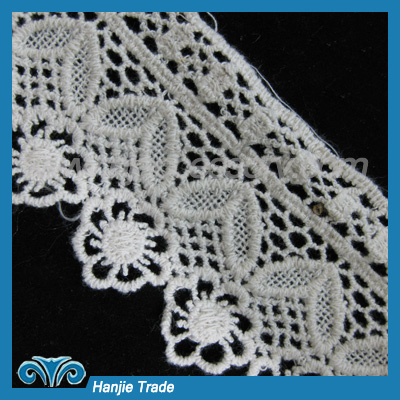 White Floral Venise Insertion Lace