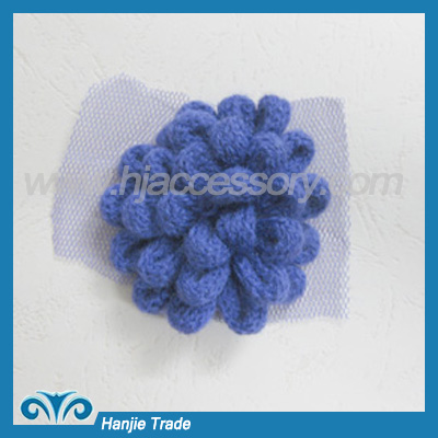 Latest New Flower Wool Woven Lace Trimming Design