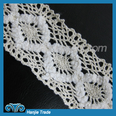 Wholesale Hot Sell White Cotton Edge Lace