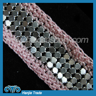 Wholesale Hot sell Crochet Lace with Aluminum Sheet Design