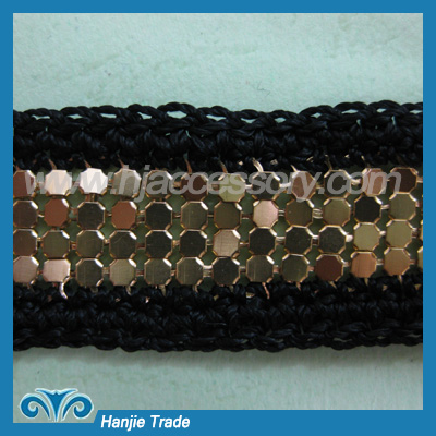 Wholesale Hot sell Crochet Lace with Aluminum Sheet Design