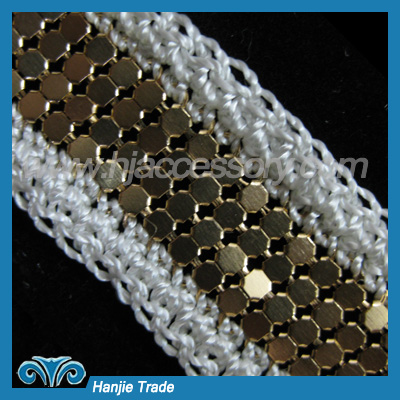 Wholesale Hot sell Crochet Lace with Aluminum Sheet Design