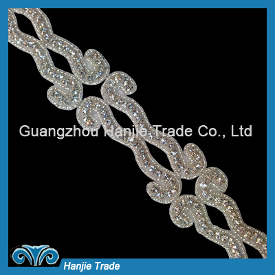 2012 New Design Bridal Rhinestone Sash Trim