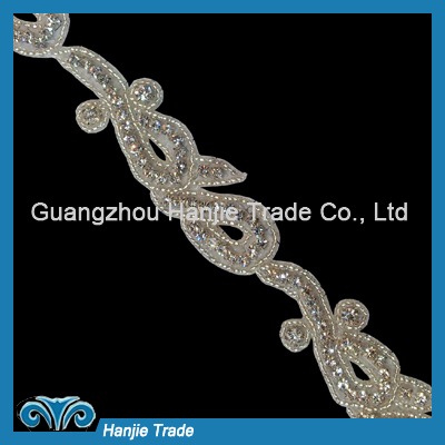 2012 New Design Bridal Rhinestone Belt Trim