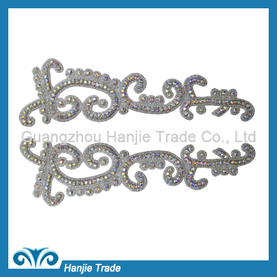 2014 new design handmade rhinestone applique