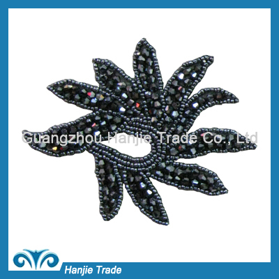 handmade hot fix crystal rhinestone patch