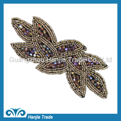 handmade hot fix crystal rhinestone patch