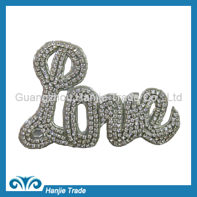 handmade hot fix crystal rhinestone applique