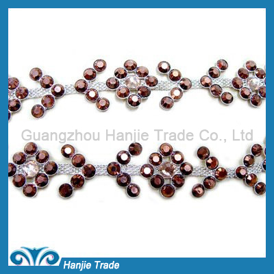 Decorative Rhinestone Chain Trimming in Wholesale