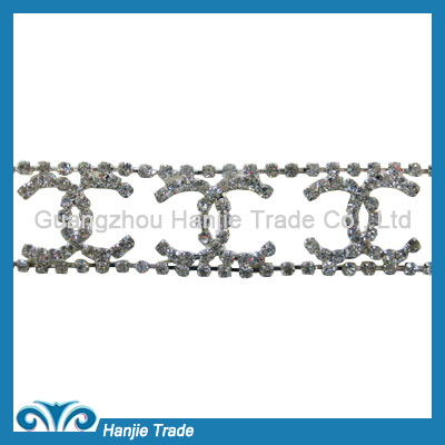 Fancy Strass Chain Trimming in Wholesale