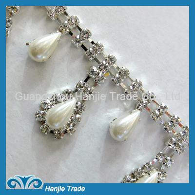 Fancy Pearl Rhinestone Trimming in Wholesale