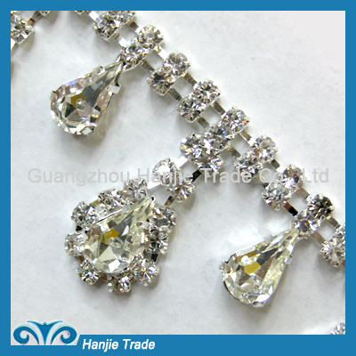 Wholesale Rhinestone Fringe Trim for Apperal