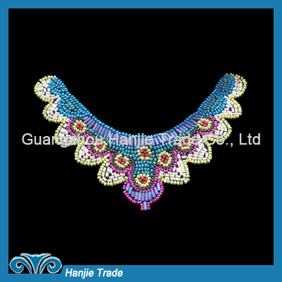 Wholesale Fashion Colorful Jewelry Wood Beaded Collar Necklace Applique