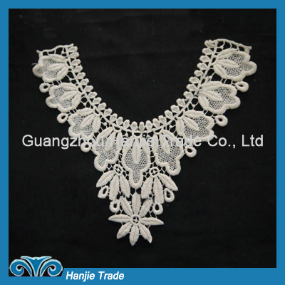 Hight Quality Guipure Leaf Lace Collar Applique For Girl