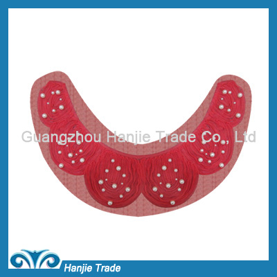 Wholesale New hot Red Pearl collar Decorate with Baby Dresses