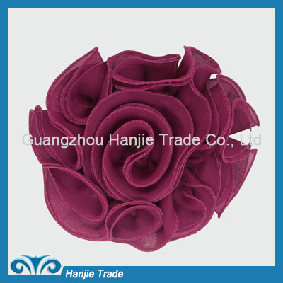 Wholesale Cute Chiffon Flower Applique Purple Color