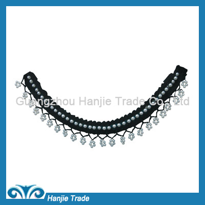 Wholesale magnificent black beading in collar