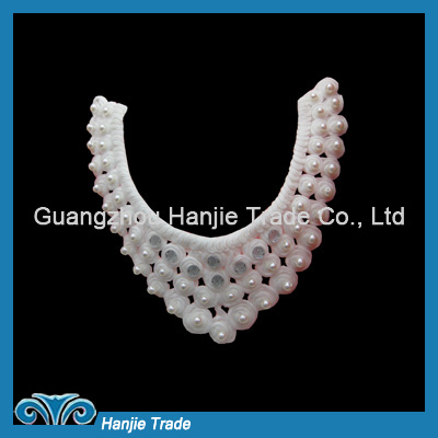 popular white beading in collar garment accessories