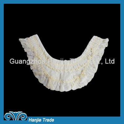 Rosette Chiffon Corded Pearls Applique