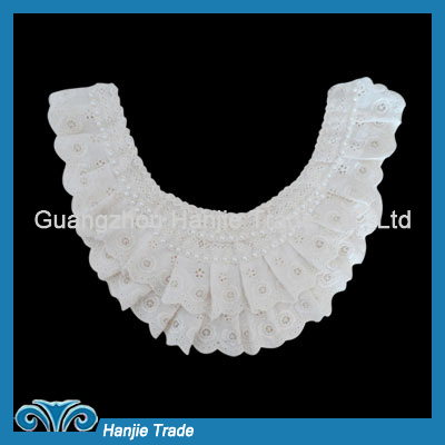 Rosette Chiffon Corded Pearls Applique