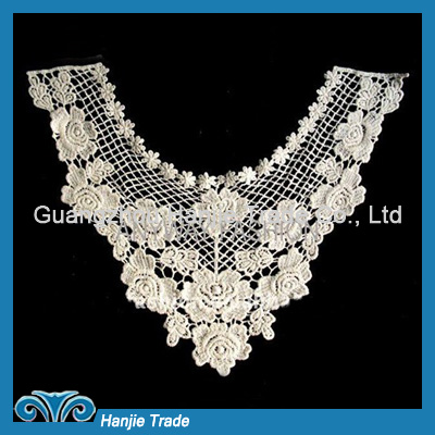 Retro Victorian White Crochet Neck Lace Collar for garment, gift or embellish accessories