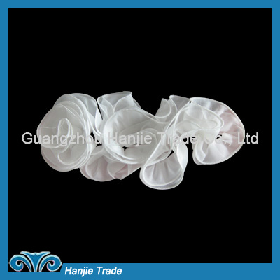 Designer Chiffon Petals Applique Collar