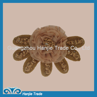 Elegant Chiffon Flower Applique for Garment