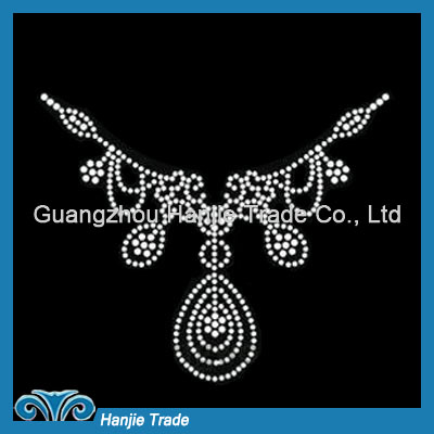 Wholesale Neck Collar Hotfix Crystal Motif