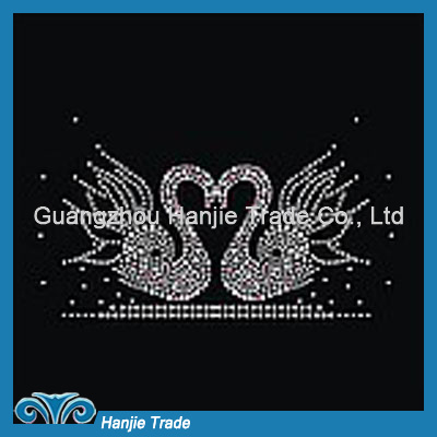 Wholesale Sweet Swan Valley HotFix Crystal Motif