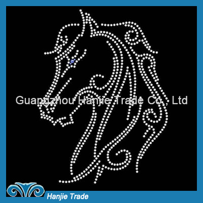 Wholesale Magical Horse Head HotFix Crystal Motif